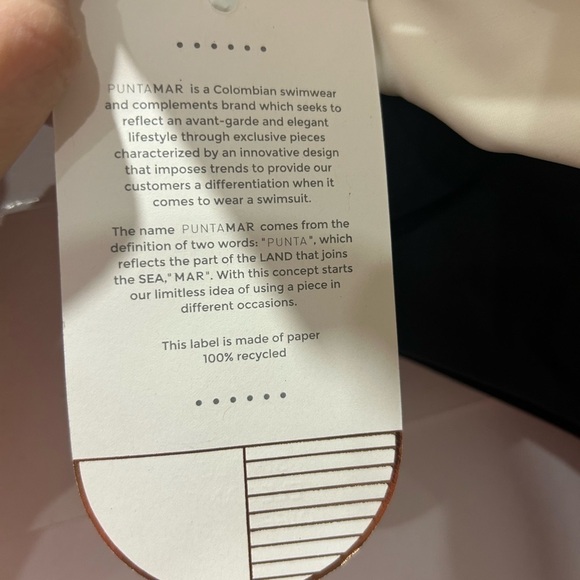 PUNTAMAR Eoni One-piece Swimsuit White and black ruffle NWT Columbia - Picture 7 of 8